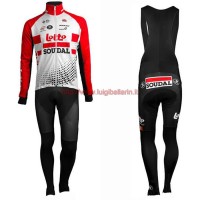 Completo Ciclismo 2019 Squadre Lotto rosso Maglia Ciclismo Manica Lunga e Salopette Completo Ciclismo 2019 Squadre Lotto rosso Maglia Ciclismo Manica Lunga e Salopette