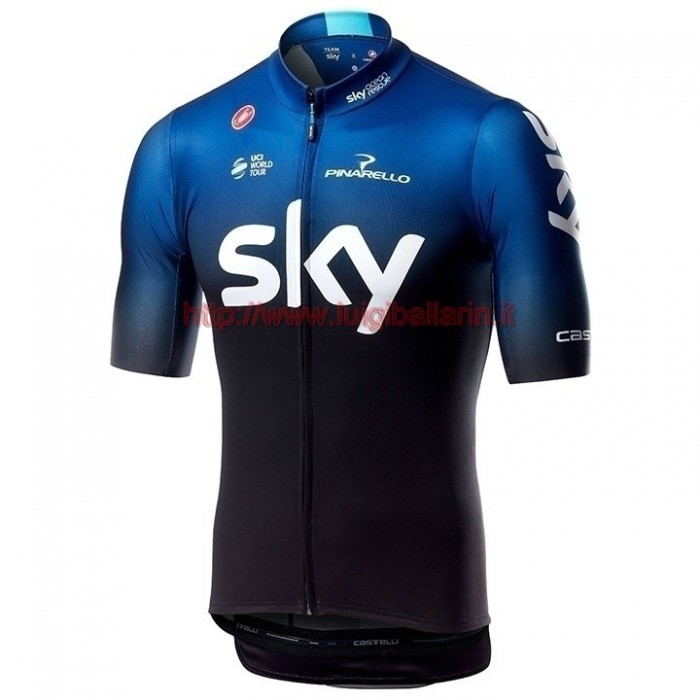 Completo Ciclismo 2019 Squadre Sky Maglia Ciclismo Manica Corta