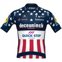 Completo Ciclismo 2020 Quick-Step US Champion Maglia Ciclismo Manica Corta Completo Ciclismo 2020 Quick-Step US Champion Maglia Ciclismo Manica Corta