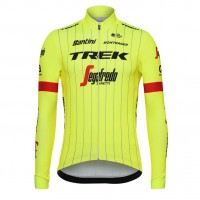Trek Segafredo 2018 fluo jaune Maglia Ciclismo Manica Lunga 73359AU Trek Segafredo 2018 fluo jaune Maglia Ciclismo Manica Lunga 73359AU