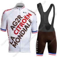 Ag2r Mondiale Citroen 2021 France Team abbigliamento Bici Completo Maglia Ciclismo Corta e Salopette DFRSK Ag2r Mondiale Citroen 2021 France Team abbigliamento Bici Completo Maglia Ciclismo Corta e Salopette DFRSK