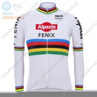 Winter 2021 Alpecin Fenix World Champion bianca Maglia Ciclismo Manica Lunga KHRJM Winter 2021 Alpecin Fenix World Champion bianca Maglia Ciclismo Manica Lunga KHRJM