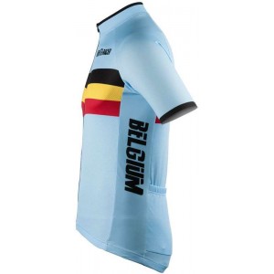 Maglia ciclismo BELGIO 2022 manica corta (cerniera lunga) nazionale di ciclismo