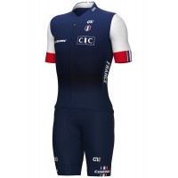 Completo Francia 2023 (maglia zip lunga + salopette) - squadra ciclistica professionistica ALE Completo Francia 2023 (maglia zip lunga + salopette) - squadra ciclistica professionistica ALE