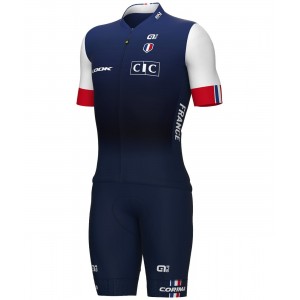 Completo Francia 2023 (maglia zip lunga + salopette) - squadra ciclistica professionistica ALE