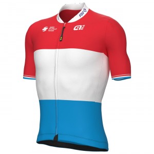 Maglia da ciclismo a manica corta campione del Lussemburgo GROUPAMA-FDJ 2022-ALE Squadra di ciclismo professionale