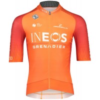 Maglia da allenamento INEOS GRENADIERS 2022 EPIC RACE manica corta (cerniera lunga) squadra di ciclismo professionale
