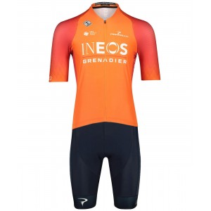 INEOS GRENADIERS 2022 Training Edition ICON Maglia da ciclismo a maniche corte (zip lunga) Squadra ciclistica professionale