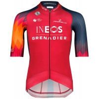 Maglia da ciclismo INEOS GRENADIERS 2023 EPIC RACE manica corta (zip lunga) Squadra ciclistica professionale Maglia da ciclismo INEOS GRENADIERS 2023 EPIC RACE manica corta (zip lunga) Squadra ciclistica professionale