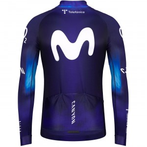 Maglia ciclismo manica lunga MOVISTAR 2023 squadra ciclistica professionale