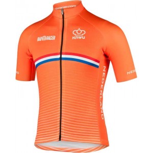 PAESI BASSI 2022 maglia da ciclismo manica corta (cerniera lunga) nazionale di ciclismo