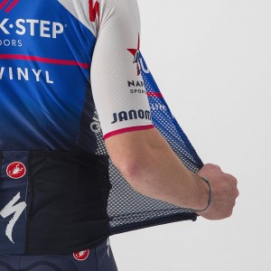 Maglia da ciclismo Quick Step Alpha Vinyl 2022 CLIMBER'S 3.1 manica corta (cerniera lunga) squadra di ciclismo professionale