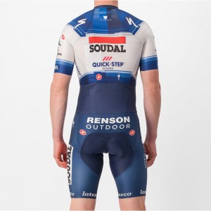 Tuta da cronometro Soudal Quick-Step 2023 SANREMO RC SPEED squadra di ciclisti professionisti