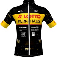 Maglia da ciclismo Team Lotto-Kern Haus 2023 manica corta (cerniera lunga) squadra di ciclismo professionale