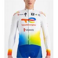 Maglia da ciclismo Team TotalEnergies 2022 squadra di ciclisti professionisti a maniche lunghe Maglia da ciclismo Team TotalEnergies 2022 squadra di ciclisti professionisti a maniche lunghe