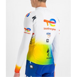 Maglia da ciclismo Team TotalEnergies 2022 squadra di ciclisti professionisti a maniche lunghe