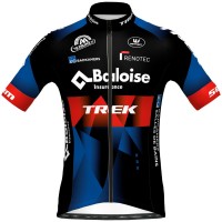 Maglia da ciclismo a manica corta Baloise Trek Lions 2022 squadra di ciclismo professionale Maglia da ciclismo a manica corta Baloise Trek Lions 2022 squadra di ciclismo professionale