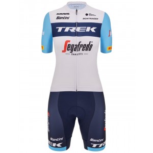 TREK-SEGAFREDO Completo ciclismo donna Team 2023 (maglia cerniera lunga + pantaloncini ciclismo) Squadra ciclistica professionale