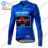 Winter Thermal Fleece Men Giro D'italia INEOS Grenadier 2021 Maglia Ciclismo Manica Lunga 4526-XAX Winter Thermal Fleece Men Giro D'italia INEOS Grenadier 2021 Maglia Ciclismo Manica Lunga 4526-XAX